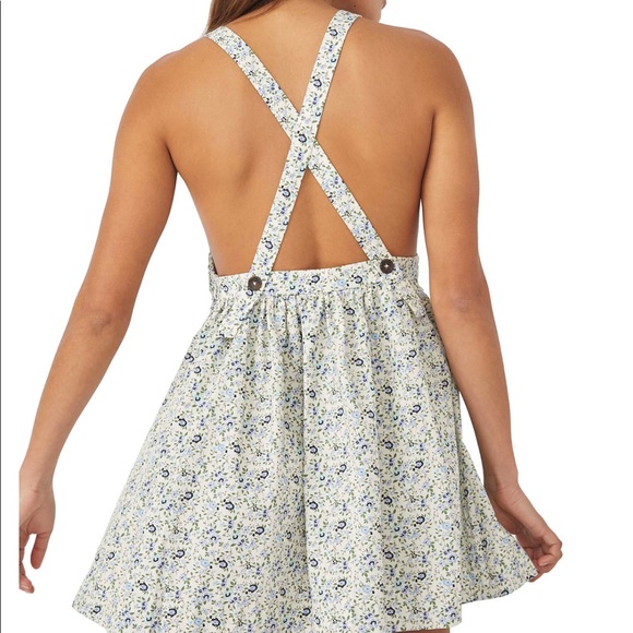 Free People Petunia Cotton Mini Dress MULTICOLOR SIZE M NWT (Orig Price $128) - Picture 6 of 8